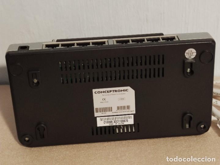 Segunda mano: CONCEPTRONIC C07-020 Fast Ethernet Switch 8-port 10/100 Mbps - Foto 3