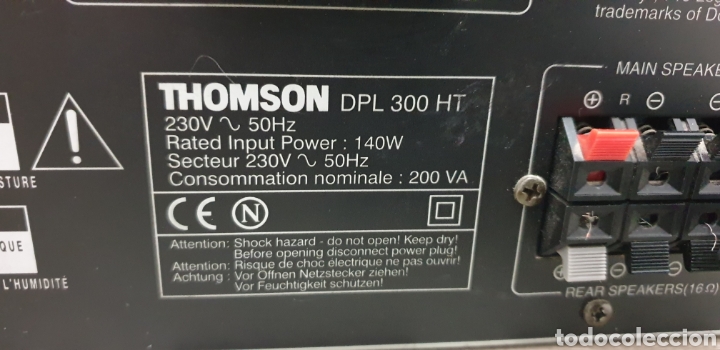 Segunda mano: Amplificador THOMSON DLP300 HT - Foto 5