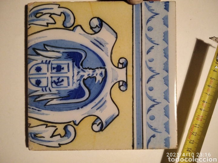 Segunda mano: Azulejo antiguo &aacute;guila - Foto 2