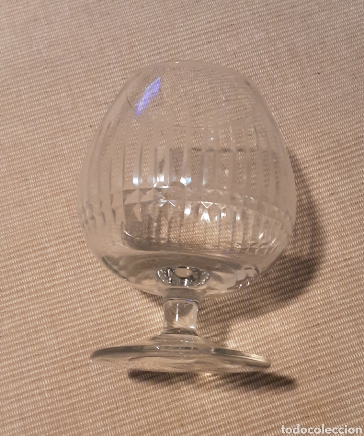 Segunda mano: Dos copas de co&ntilde;ac y dos copas de licor. Cristal tallado - Foto 4