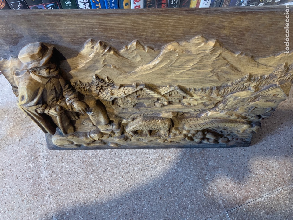 Segunda mano: Cuadro talla pastor pueblo antiguo - Foto 2