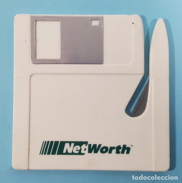 Segunda Mano: CURIOSO ABRECARTAS DISQUETE DE 3 1/2 3.5 PUBLICIDAD DE NETWORTH, MUY RARO, DISKETTE