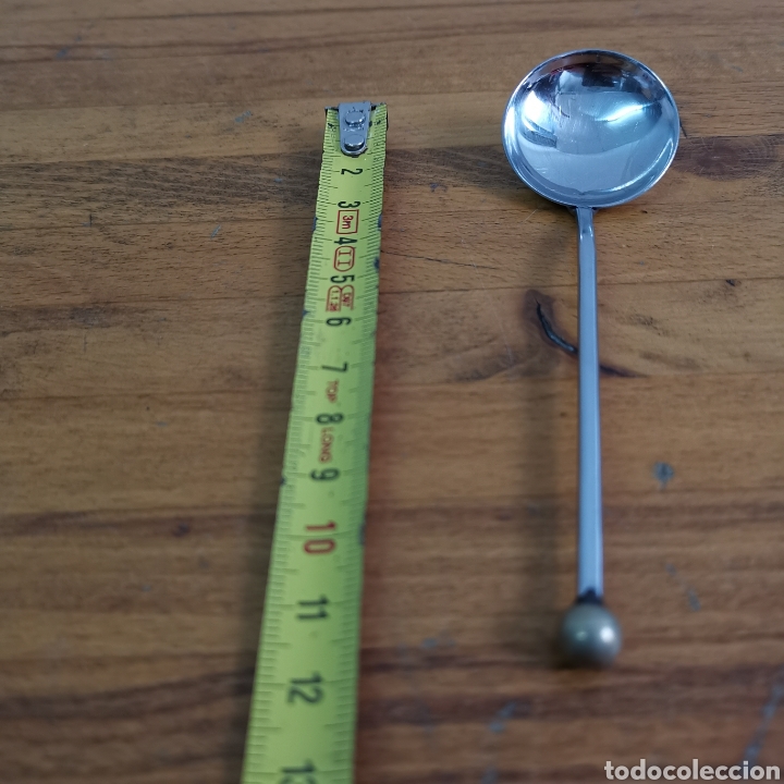 Segunda mano: Cuchara antigua con la punta de lat&oacute;n - bronce - Foto 1
