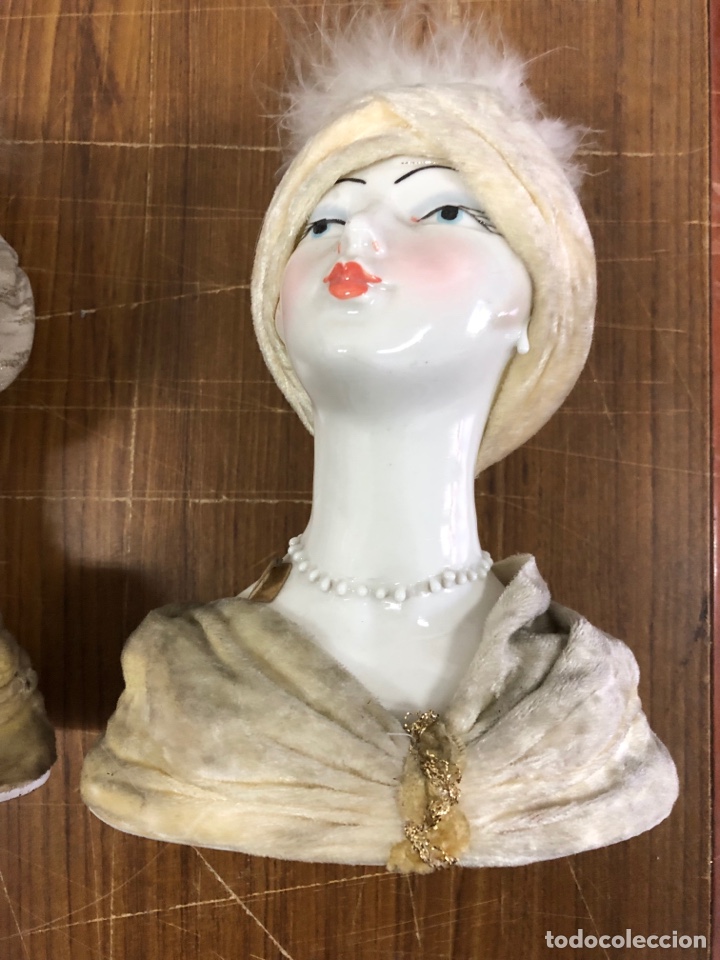 Segunda mano: PAREJA DE BUSTOS. CERAMICA MARCA INGL&Eacute;S., - Foto 2
