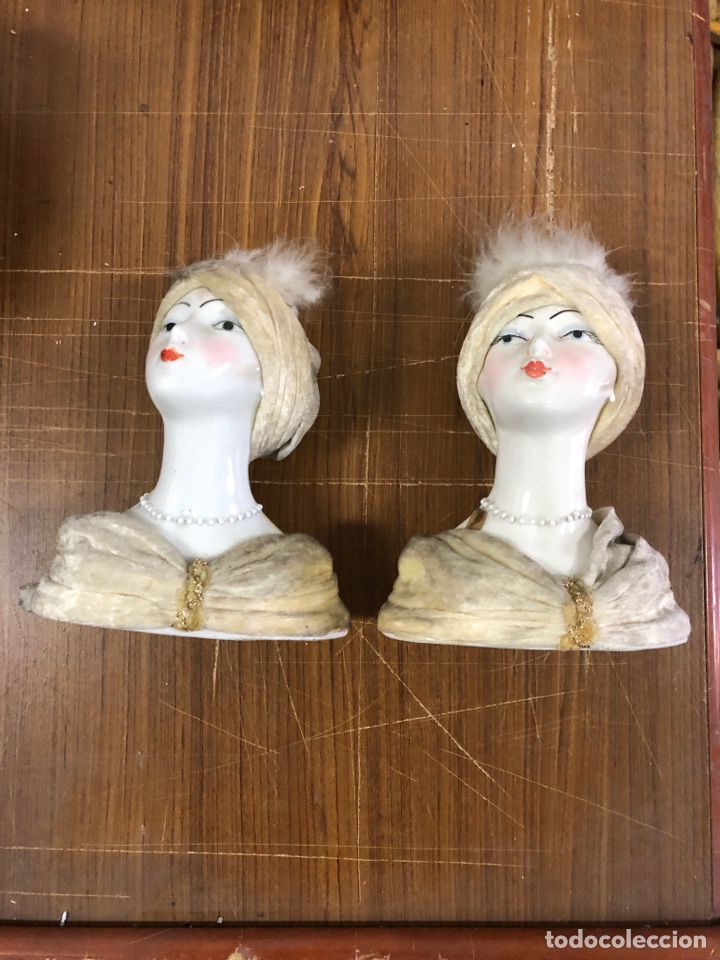 Segunda mano: PAREJA DE BUSTOS. CERAMICA MARCA INGL&Eacute;S., - Foto 1