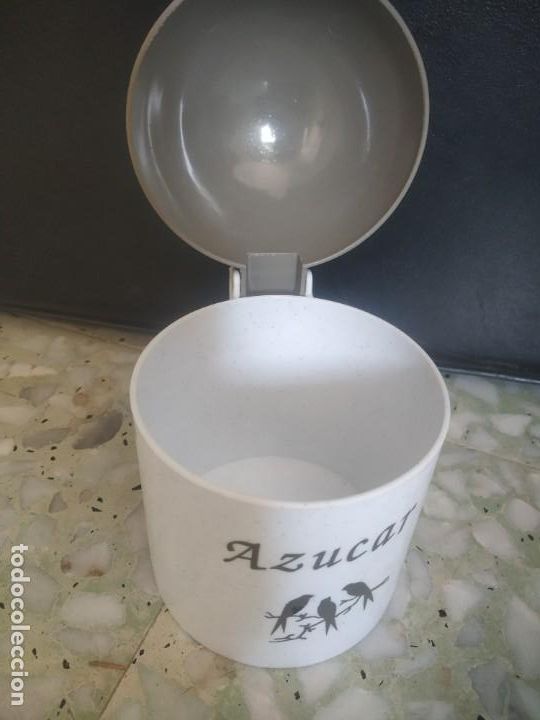 Segunda mano: Azucarero de pl&aacute;stico. Az&uacute;car. Sin cuchara - Foto 5