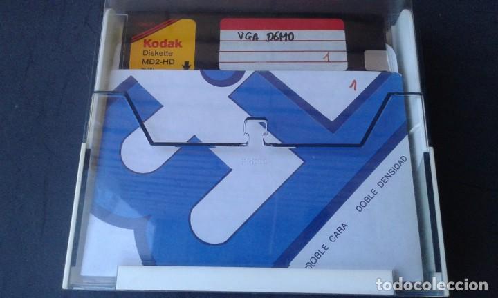 Seconda Mano: CAJA/FICHERO DE PLASTICO PARA DISQUETTES 5 1/4 PULGADAS DISCO FLEXIBLE