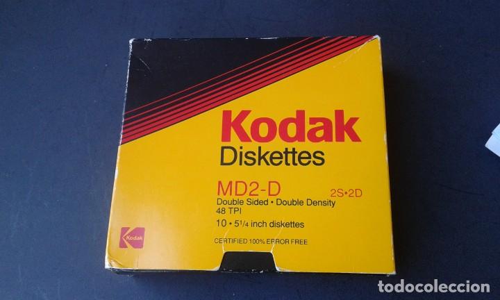 Segunda Mano: CAJA DE CARTON KODAK PARA DISQUETTES 5 1/4 PULGADAS DISCO FLEXIBLE