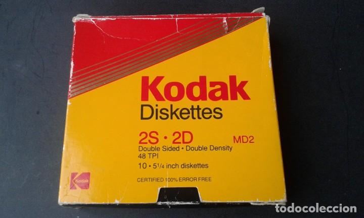 D'Occasion: CAJA DE CARTON KODAK PARA DISQUETTES 5 1/4 PULGADAS DISCO FLEXIBLE