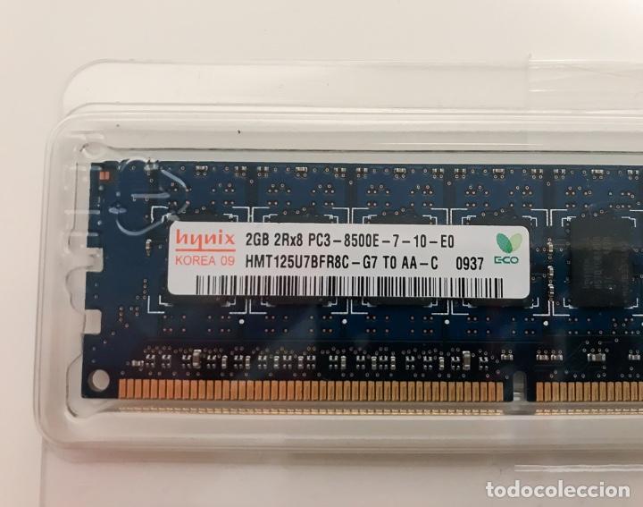 Segunda mano: MODULO DE MEMORIA RAM HYNIX 2GB 2Rx8 PC3 - 8500E - Foto 2