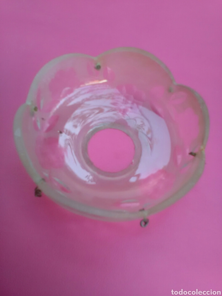 Segunda mano: Platillo de cristal tallado de l&aacute;mpara - Foto 2