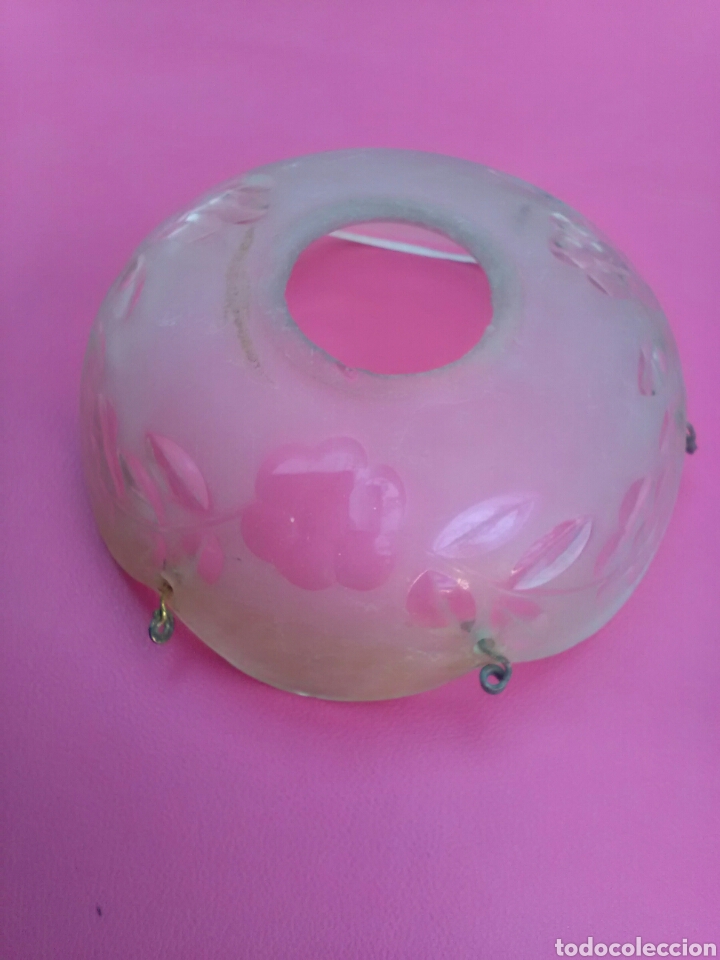 Segunda mano: Platillo de cristal tallado de l&aacute;mpara - Foto 1