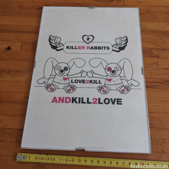 Segunda mano: Cuadro de cristal de Killer Rabbits Love 2kill kill2love - Foto 1