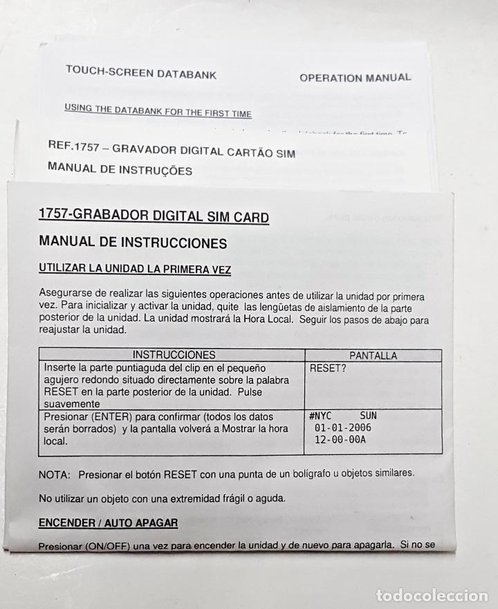 Segunda mano: Agenda Sim Card Reader 3KB Memory PDA - Foto 5