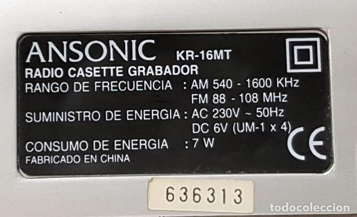 Segunda mano: Radio casete mono ANSONIC KR-MT - Foto 7
