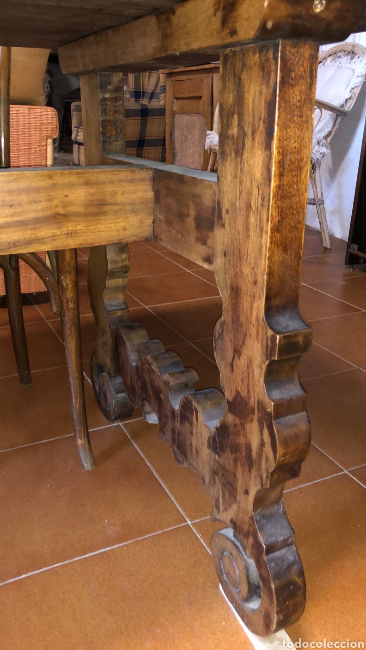 Segunda mano: Mesa madera de pata de lira - Foto 6