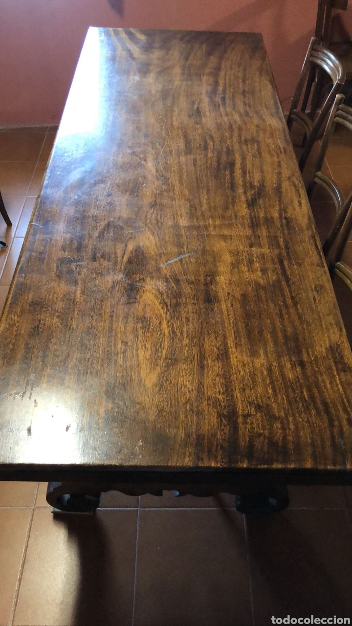 Segunda mano: Mesa madera de pata de lira - Foto 8