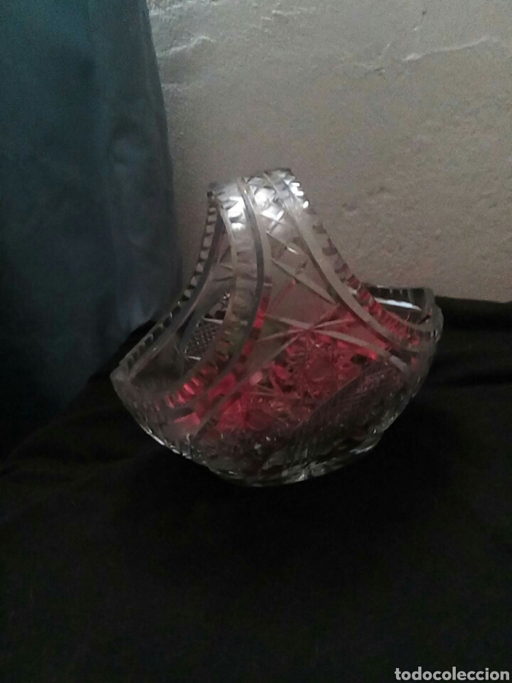 Segunda mano: Cesta de cristal tallado - Foto 3