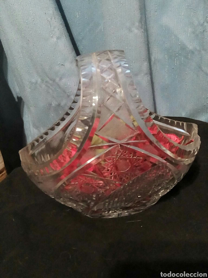 Segunda mano: Cesta de cristal tallado - Foto 4