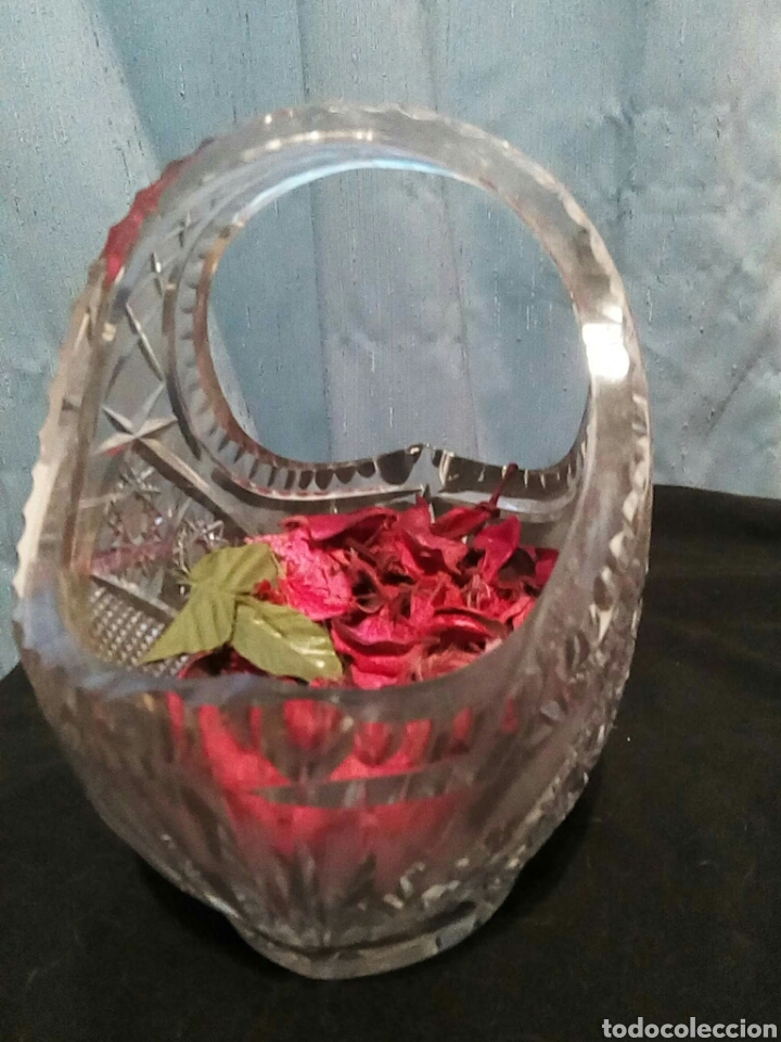 Segunda mano: Cesta de cristal tallado - Foto 5