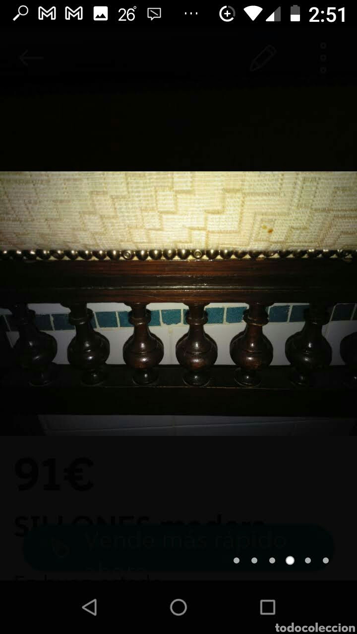 Segunda mano: Sill&oacute;n antiguo de madera - Foto 3
