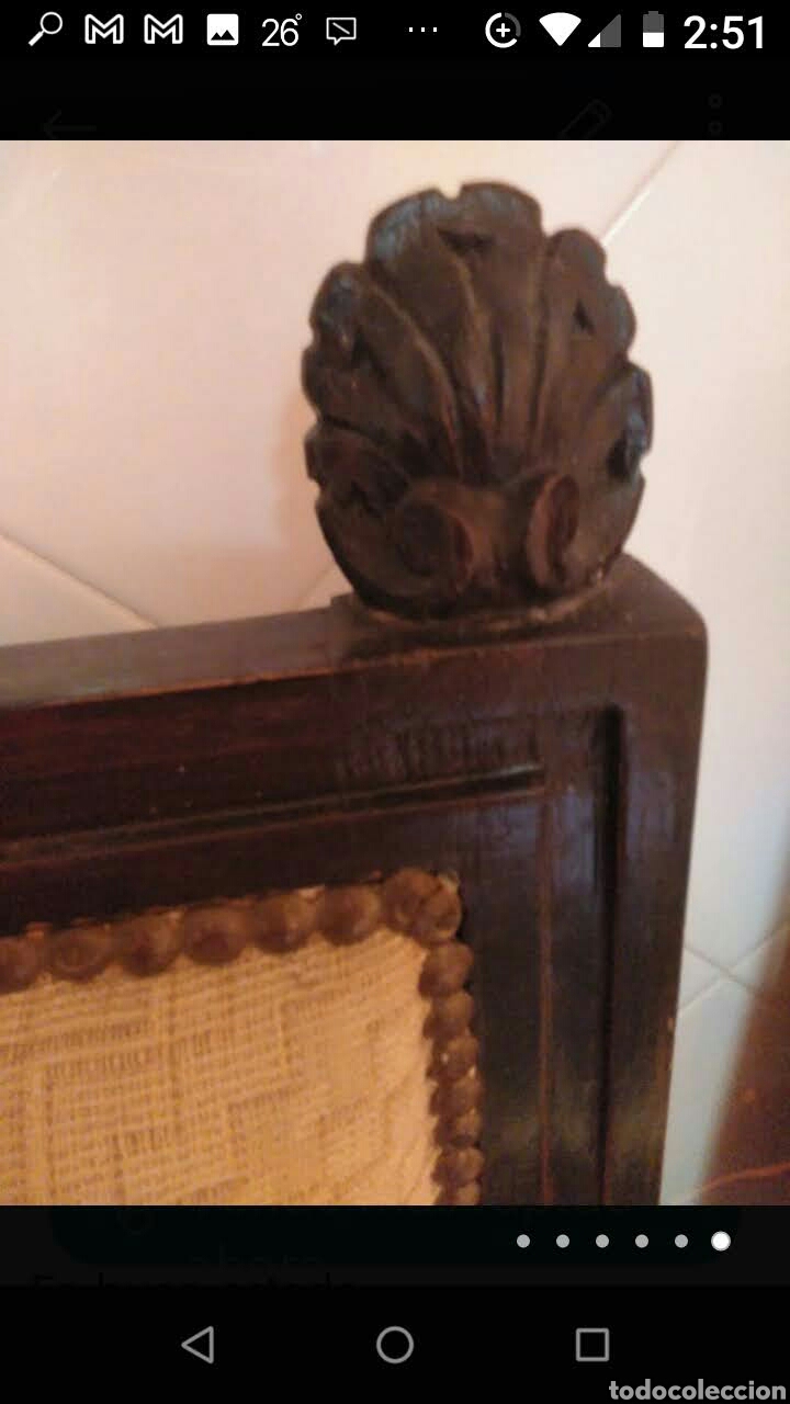 Segunda mano: Sill&oacute;n antiguo de madera - Foto 4