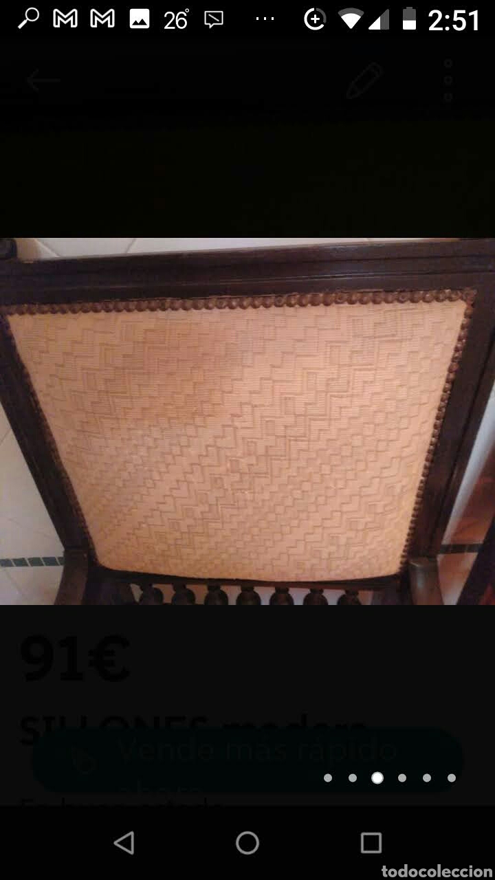 Segunda mano: Sill&oacute;n antiguo de madera - Foto 5