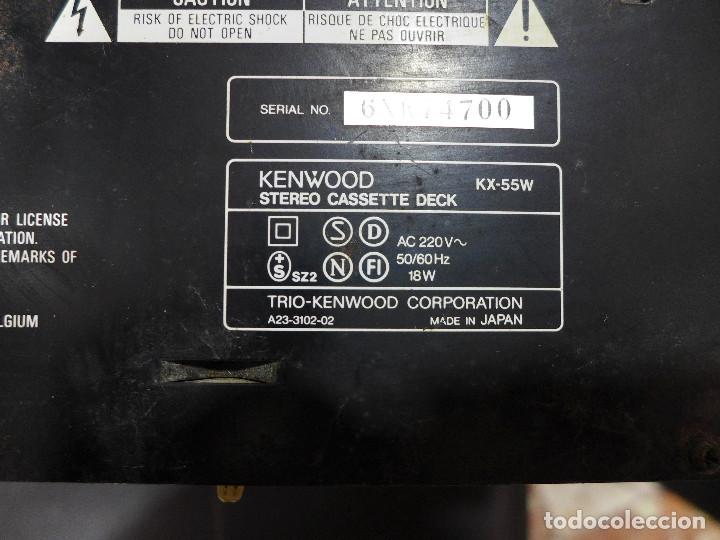 Segunda mano: DOBLE PLETINA KENWOOD KX-55W - Foto 7