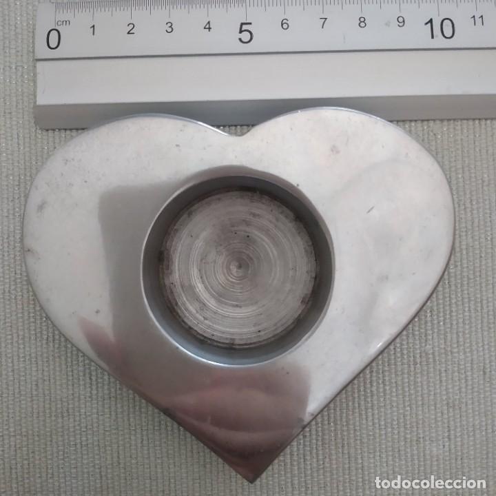 Segunda mano: Portavelas aluminio. - Foto 1