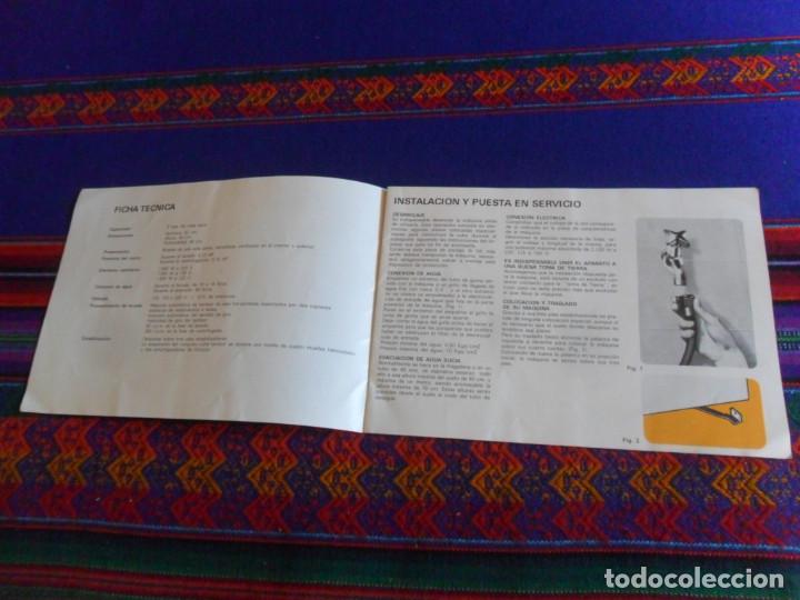 Segunda mano: INSTRUCCIONES DE USO DE LA LAVADORA SUPERAUTOM&Aacute;TICA OTSEIN DL-100 CON SKIP. A&Ntilde;O 1978. - Foto 2