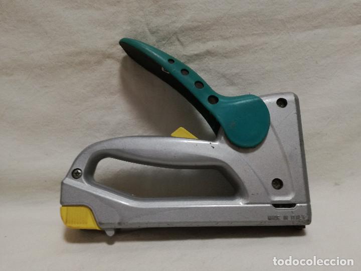 Segunda mano: GRAPADORA PISTOLA DE MANO - MARCA WOLFCRAFT TACOCRAFT M14+ (FUNCIONA) - HERRAMIENTA - Foto 6