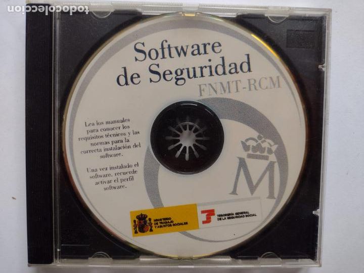 Segunda mano: CD ROM - software de seguridad FNMT-RCM - Foto 1