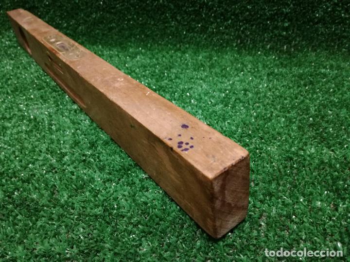 Segunda mano: NIVEL DE MADERA PARA NIVELAR 46cm - K BORWELL - HERRAMIENTA - Foto 4