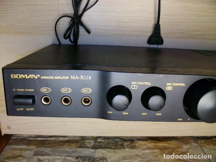 Segunda mano: Amplificador Karaoke Boman MA-X116 + 3 MICROFONOS - Foto 4