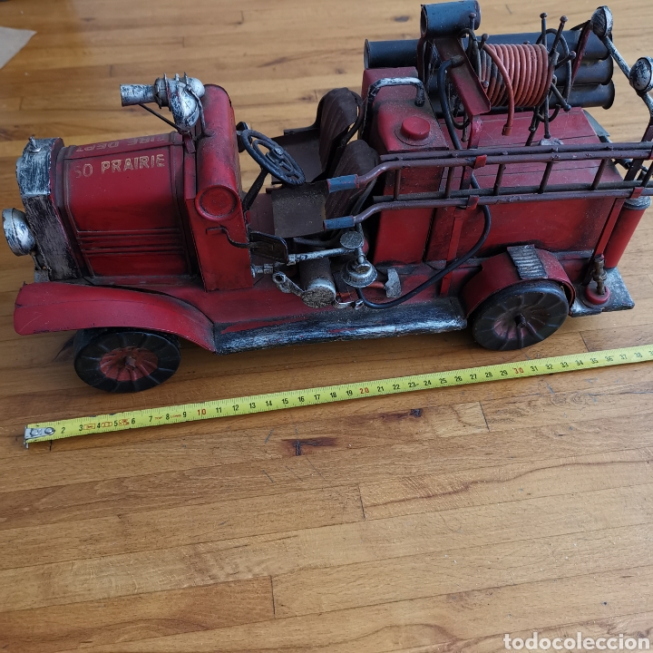 Segunda mano: Espectacular Coche de bomberos de metal. - Foto 2