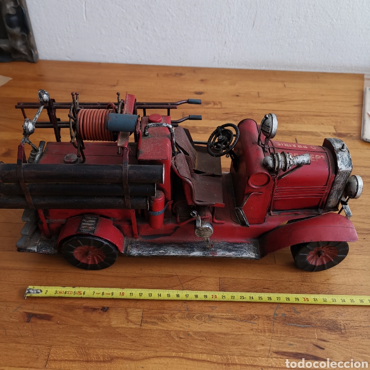 Segunda mano: Espectacular Coche de bomberos de metal. - Foto 5