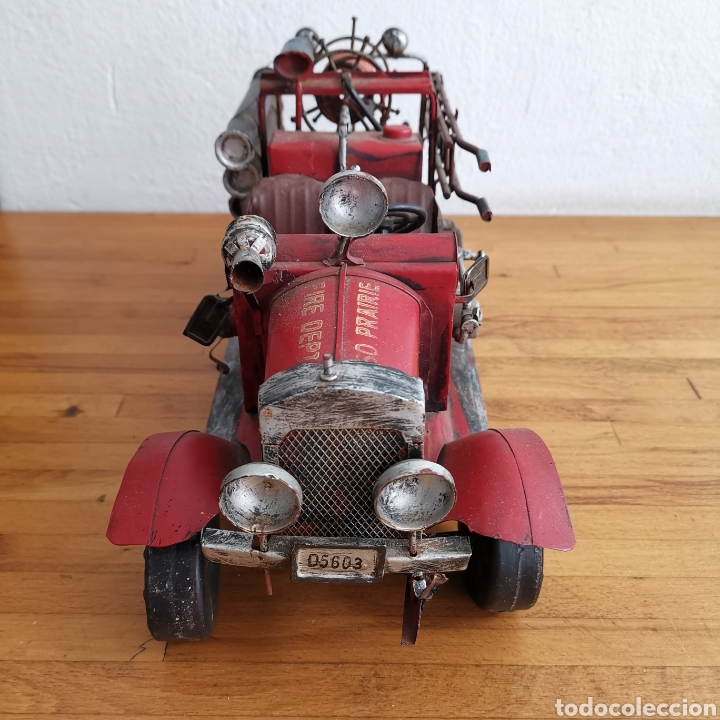 Segunda mano: Espectacular Coche de bomberos de metal. - Foto 1