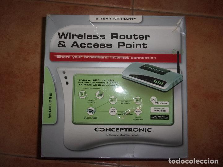 Segunda mano: WIRELESS ROUTER & ACCESS POINT - CONCEPTRONIC. - Foto 1