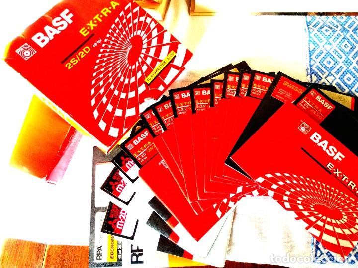 Segunda Mano: CAJA DE 15 DISKETTES 5,25&rdquo; 5 1/4 CON SUS FUNDAS - BASF Y MITSUBISHI