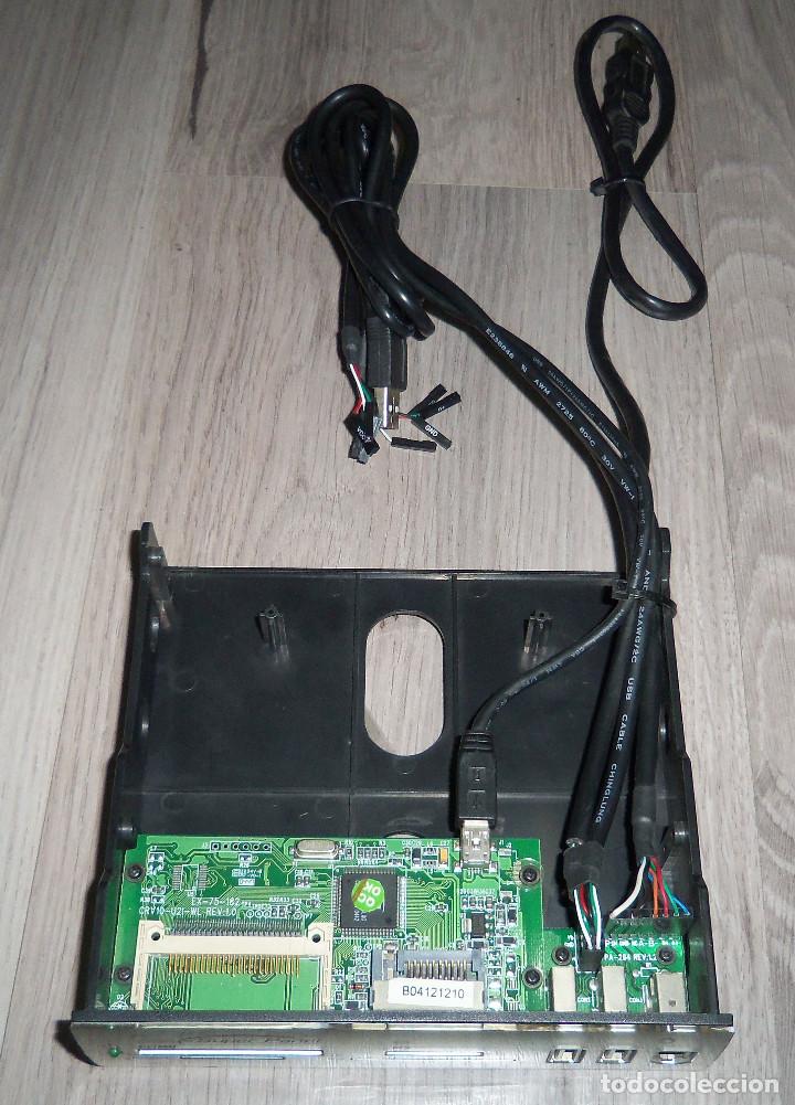 Segunda mano: Lector de tarjetas Vintage 5 1/4 &rdquo; Super Panel CF SMC SD/MMC MS USB Fire Audio - Foto 6