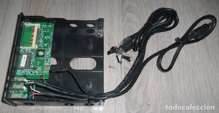 Segunda mano: Lector de tarjetas Vintage 5 1/4 &rdquo; Super Panel CF SMC SD/MMC MS USB Fire Audio - Foto 3