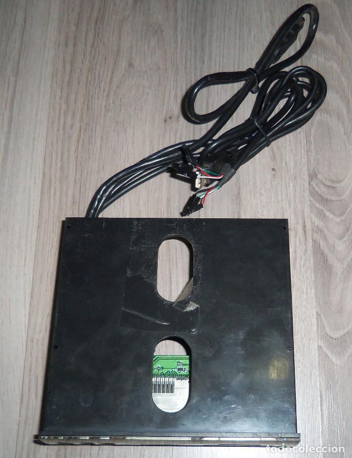 Segunda mano: Lector de tarjetas Vintage 5 1/4 &rdquo; Super Panel CF SMC SD/MMC MS USB Fire Audio - Foto 4