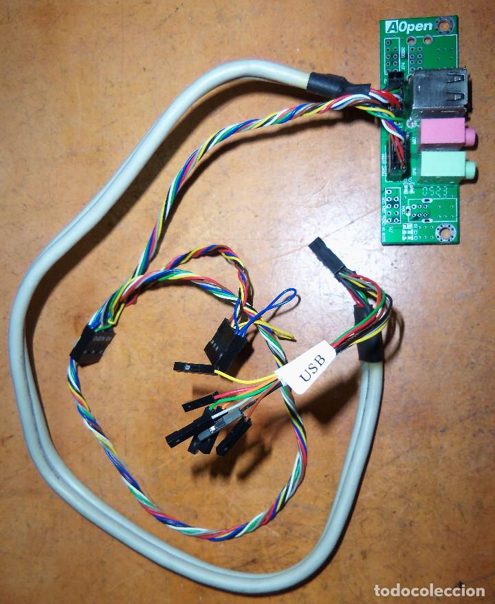 Segunda mano: Front Panel USB + Audio Aopen - Panel frontal Audio Headphone - Mic 2 x USB 2.0 - Foto 3