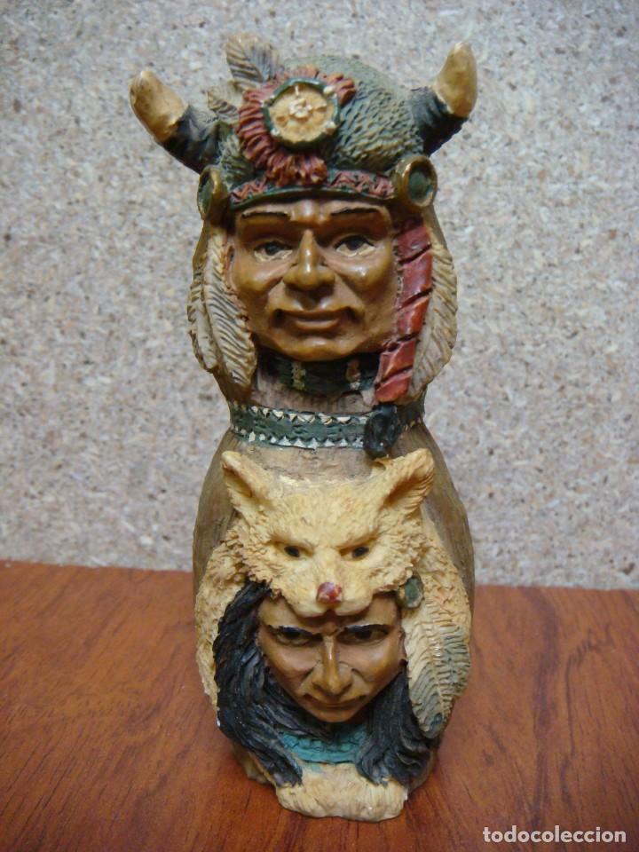 Segunda mano: FIGURA DE UN INDIO 2 CABEZAS-(&) - Foto 1