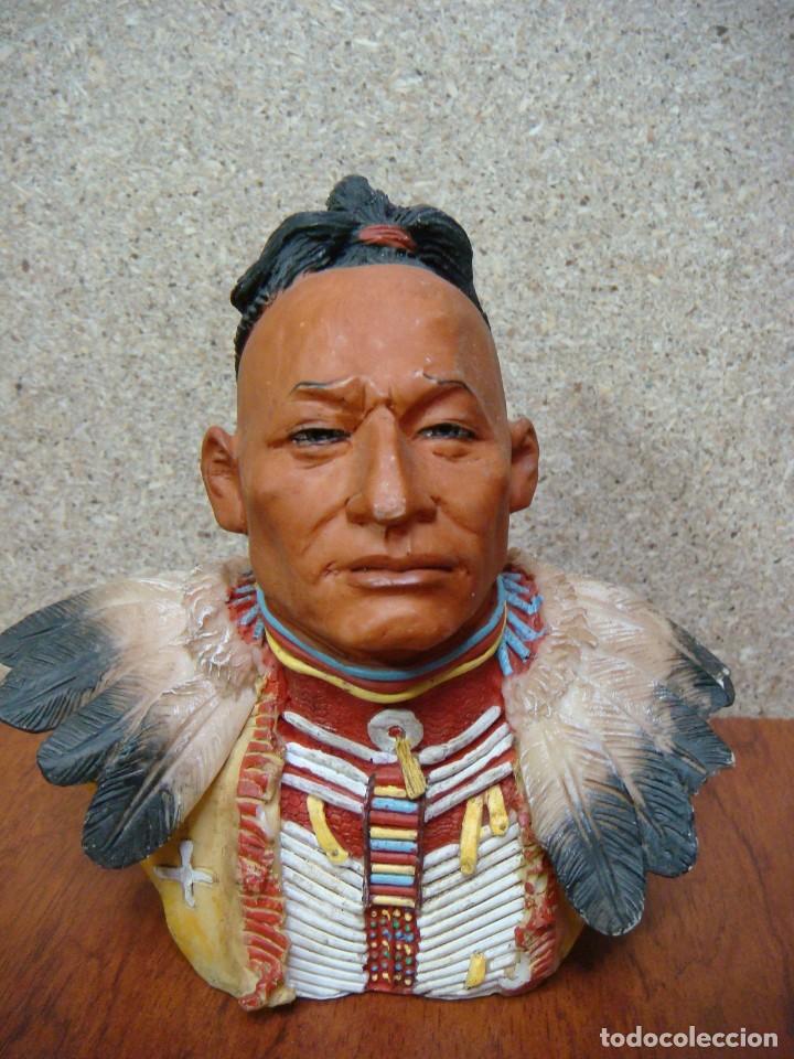 Segunda mano: FIGURA DE UN INDIO BUSTO-(&) - Foto 1