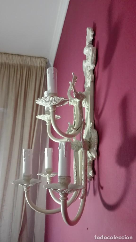 Segunda mano: APLIQUE PARED DE 5 BRAZOS ESTILO PALACIEGO - Foto 17
