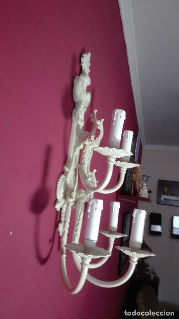 Segunda mano: APLIQUE PARED DE 5 BRAZOS ESTILO PALACIEGO - Foto 18