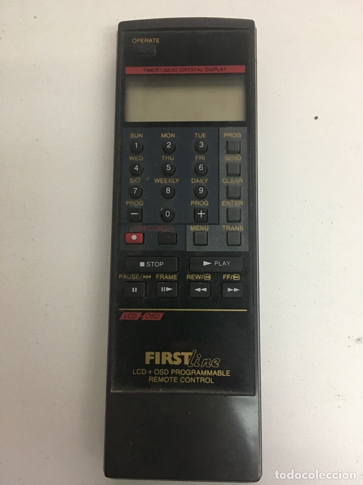 Segunda mano: ANTIGUO MANDO A DISTANCIA FIRSTLINE LCD + OSD - Foto 1
