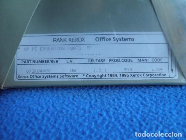 Segunda mano: &rdquo;VP PC emulation fonts 5&rdquo;&rdquo; Software Xerox 6085 professional computer system PRECINTADO - Foto 4