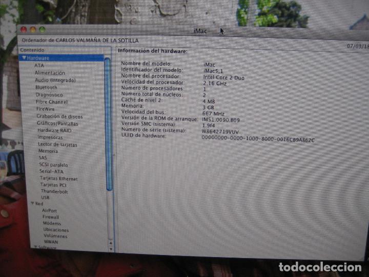 Segunda mano: iMac 5,1 a&ntilde;o 2007 de 20 pulgadas - Foto 6